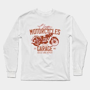 Classic Motorcycles Garage - Bikers Long Sleeve T-Shirt